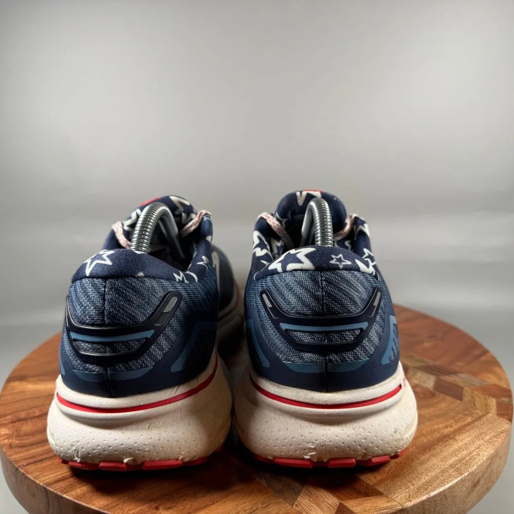 Brooks Ghost 15 Womens Running Shoes 11 Stars Stripes Navy Red 1203801B449